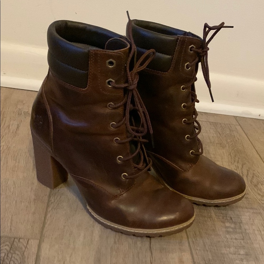 Women's Timberland Brown Lace-Up Boots